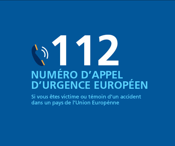 Le 112 numéro appel d'urgence International