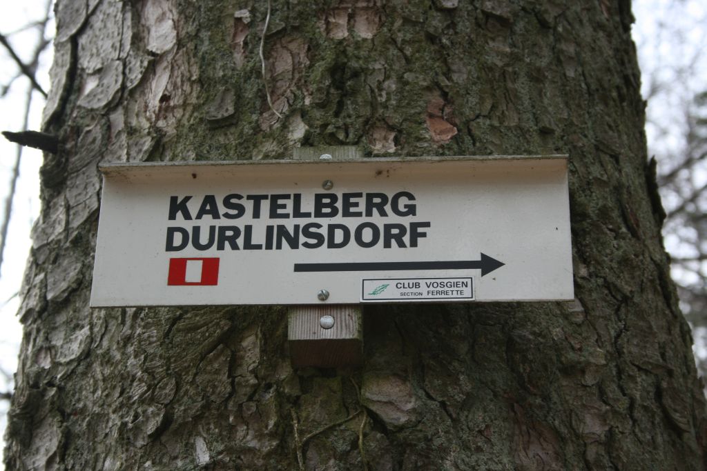 Le Kastelberg - panneau indication
